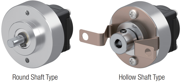 Round and Hollow Shaft Incremental Rotary Encoders